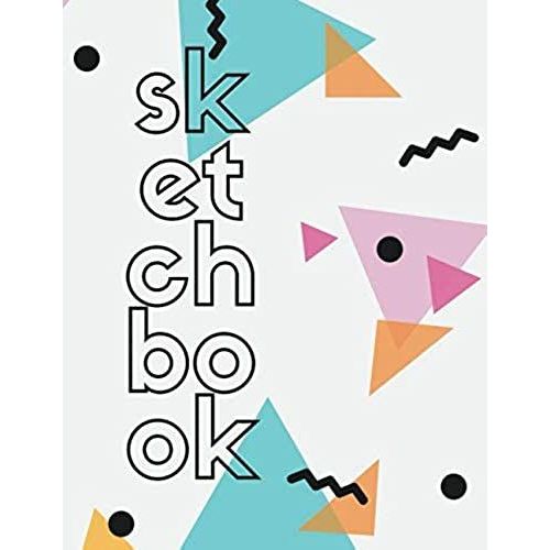 Fashion Designers Sketchbook #1: Cool Abstract Geometry Fashion Sketch Book To Draw In 8.5x11 110 Blank Pages   de Profession Notebooks and Journals, Twisted City  Format Broch 