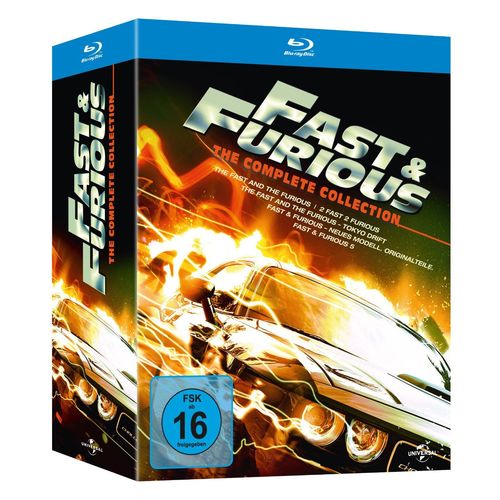 Fast & Furious 1-5 The Collection - 5 Blu-Ray (+ 5 Dvd Pour Les Copies Numriques) Import Allemand Vf Incluse de Rob Cohen Et Divers Selon Film...