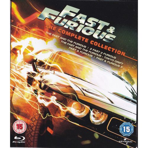 Fast & Furious (1-5) - The Complete Collection - Bluray - Ed Uk de Justin Lin - Rob Cohen - John Singleton - James Wan