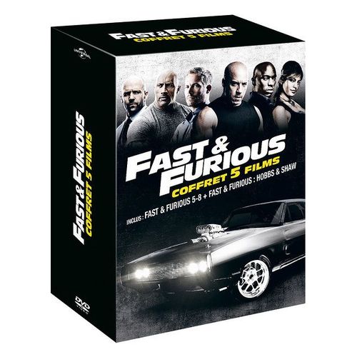 Fast & Furious - Coffret 5 Films : Fast & Furious 5-8 + Fast & Furious : Hobbs & Shaw - Pack