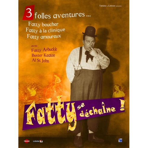 Fatty Se Dchane - Vritable Affiche De Cinma Plie - Format 40x60 Cm -De & Avec Roscoe 