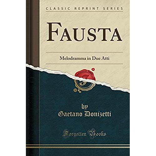 Donizetti, G: Fausta    Format Broch 