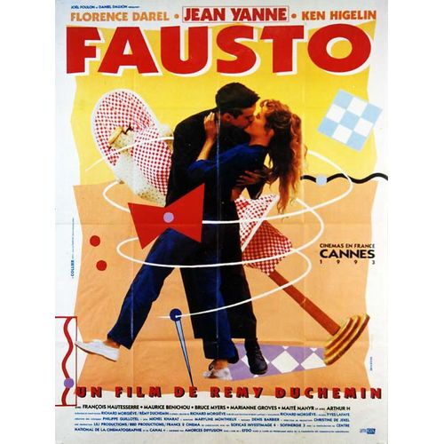 Fausto  - Vritable Affiche De Cinma Plie - Format 40x60 Cm - De Rmy Duchemin Avec Ken Higelin, Jean Yanne, Florence Darel, Maurice Bnichou   - 1992