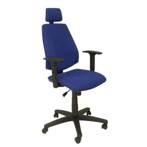 Fauteuil De Direction Avec Mcanisme Synchro, Appui-Tte Et Accoudoirs Rglables Sige Et Dossier Rembourrs En Tissu Bali Bleu