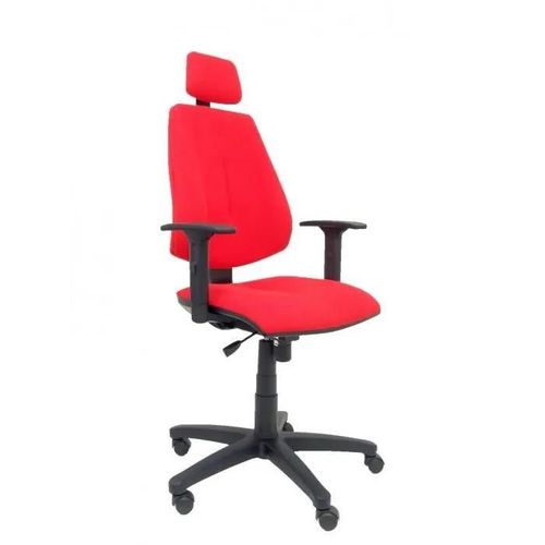 Fauteuil De Direction Avec Mcanisme Synchro, Appui-Tte Et Accoudoirs Rglables Sige Et Dossier Rembourrs En Tissu Bali Rouge