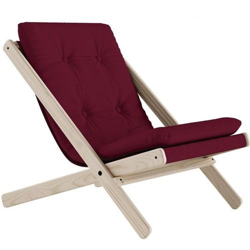 Fauteuil Futon Boogie Htre Massif Coloris Bordeaux