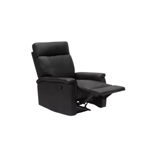 Fauteuil Relax Noir En Simili Cuir Rembourr Relaxant Inclinable Avec Repose-Pieds Accoudoir Dossier Rglable Plusieurs Position Tv Canap Chaise Salon