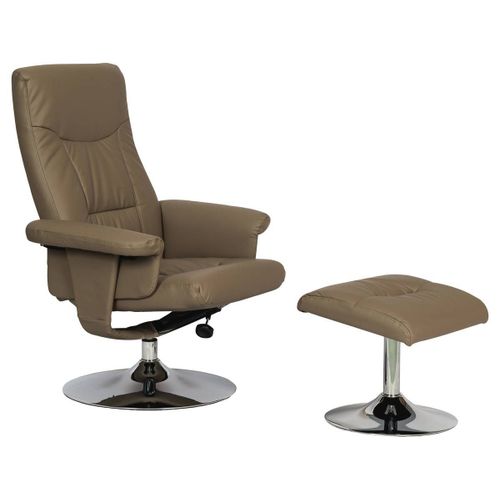 Fauteuil Relax + Repose-Pieds Louis - 1 Place - Beige