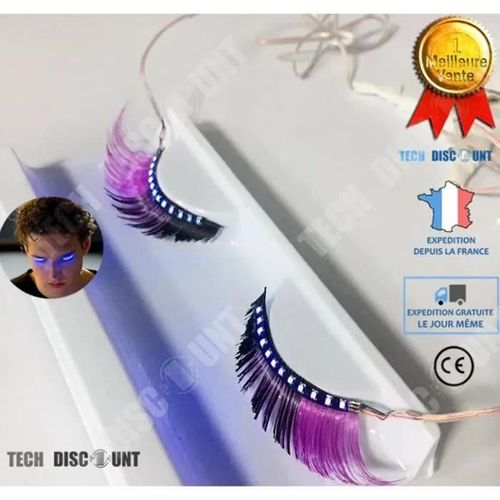 Faux Cils Led Effet Naturel Colle 3d Individuel Extension Volume Kit Reutilisables Yeux Plumes Deguisement Kit Maquillage Femme
