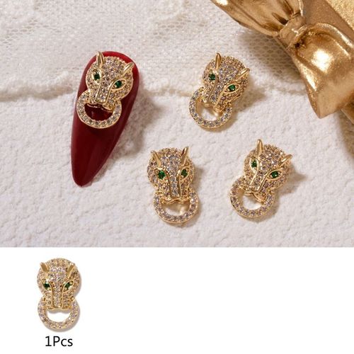 Faux-Ongles En Zircon 3d De Luxe De L'anne Du Tigre, Strass En Alliage Scintillant  La Mode, Pour Nail Art,  Faire Soi-Mme, Livraison Directe, 2022