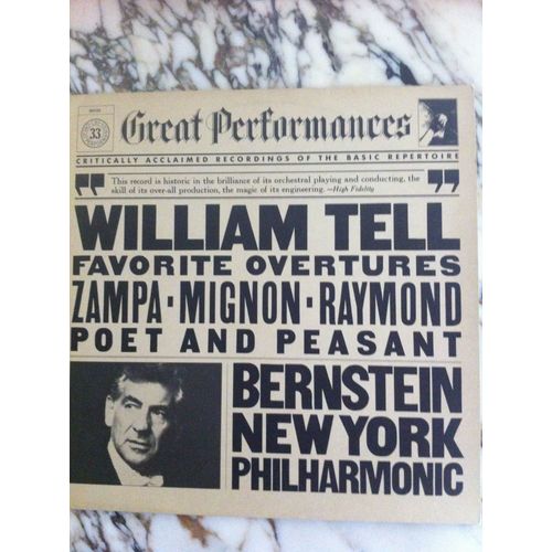 Favorite Overtures- Great Performances N33 - Rossini-Thomas-Herold- Supp- Bernstein