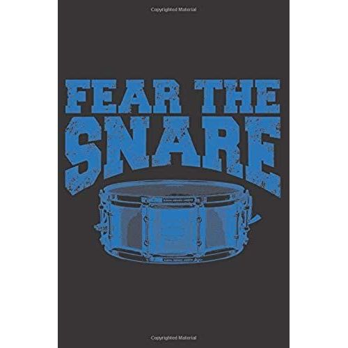 Fear The Snare: 6x9 Inch | Lined | Ruled Paper | Notebook | Notes   de notebook, profession  Format Broch 