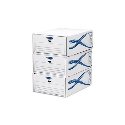 Fellowes Lot De 5 Tiroirs De Rangement Basique En Carton, Juxtaposables Et Superposables, Pour Format A4