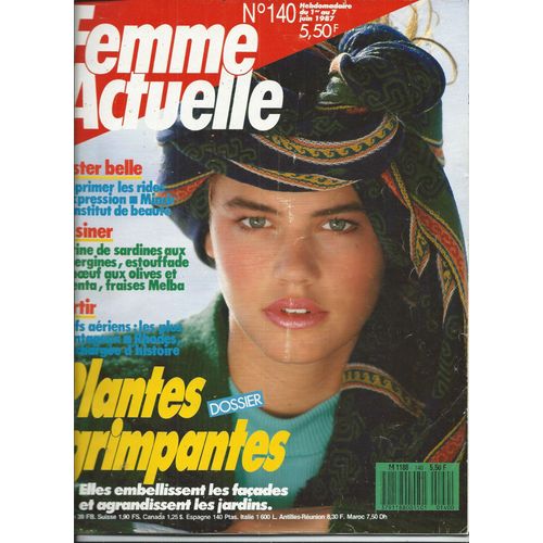 Femme Actuelle 01/06/1987 Elli Medeiros, Simply Red, Frederic Pottecher, Dustin Hoffman, Philippe Noiret, Isabelle Lacamp, Bernard Menez, Gene Tierney, Vronique Jannot, Graziella , Bernard Pivot