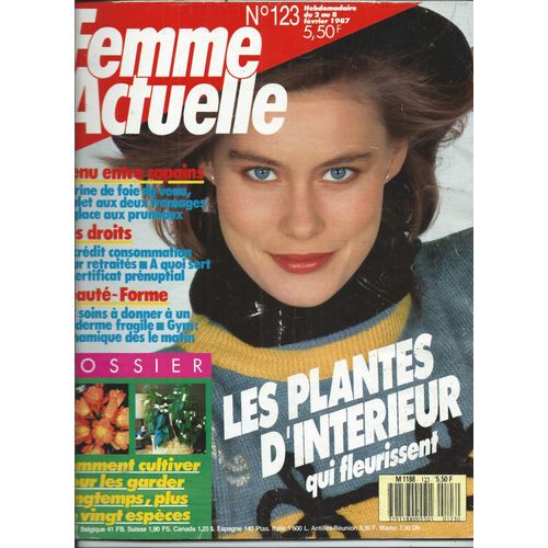 Femme Actuelle 02/02/1988 Renaud, Charlelie Couture, Han Suyin, Sarah Ferguson, Henri Salvador, Elisabeth Huppert, Mimie Mathy, Peter Falk, Karl Lewis, Jean-Franois Michael, Catherine Lachens