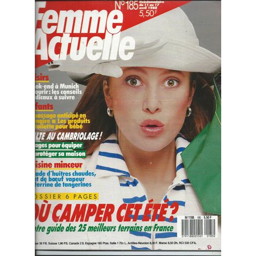 Femme Actuelle 11/04/1988 Shirley Maclaine, Castelhemis, Lloyd Cole And The Commotions, Anny Duperey, Patricia Kaas, Axel Bauer, Jean Lapointe, Marie Christine Barreaux, Caroline Tresca, Paul Hogan