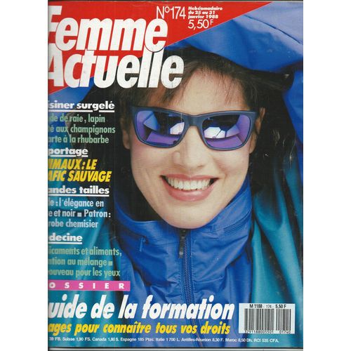 Femme Actuelle 25/01/1988 Gianna Nannini, Jacques Dutronc, William Leymergie, Petula Clark, Marc Lavoine, Ali Mc Graw, Patrick Dupond, Franoise Dorin, Arletty, Lilian Gish, Ken Kercheval