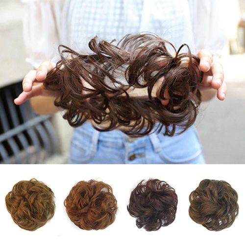 Femmes Dsordre Beignet Chignons Cheveux Onduls Chignon Chignon Extension Queue De Cheval Postiche Perruque Mariage Marie Postiche Pour Cheveux Chignon Queues De Cheval
