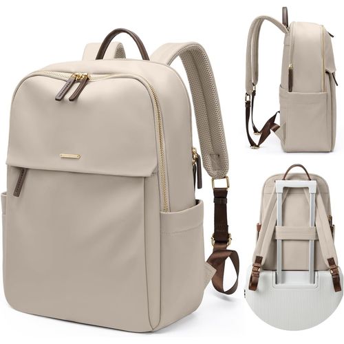 Femmes Sac  Dos Elegant Sac De Jour Dcontract Pour Le Travail Voyage Sac  Dos Universitaire Porte-Monnaie Fits 14 Pouces Notebook(Abricot)[Pou6263328]