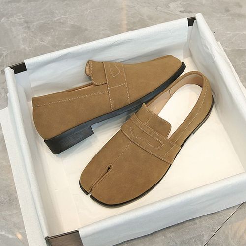 Fendu Parker-Mocassins En Cuir Verni Pour Femmes,Chaussures Plates Dcontractes Pour Dames,Espadrilles Noires Confortables  Enfiler,Escarpins Habnomme Pour Femmes - 35
