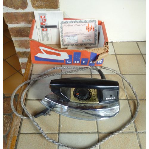 Fer  repasser Calor Bivolt Matic N44 A - 1967 Ref 44 A Ekcb ,Semelle Inox- Explications Pour Montage lectrique En 120 Ou 220 V