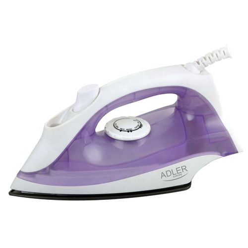 Fer  Repasser Vapeur Adler AD5019 Blanc/Violet, Puissance de 1600 W, Temprature ajustable, Rservoir d'eau 100 ml