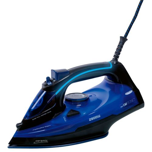 Fer  repasser vapeur avec 7 fonctions 2800W Clatronic DB 3755 Noir/bleu