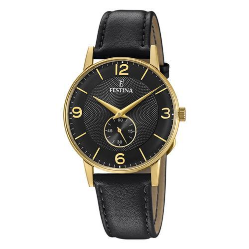 Festina Montre Homme Classique F20567/4 Montre-Bracelet Cuir Noir Uf20567/4