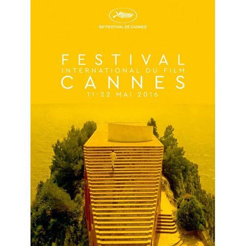 Festival De Cannes - Anne 2016 - 69 me dition - Vritable Affiche De Cinma Roule - Format 60x80 Cm - Le Mepris De Jean-Luc Godard