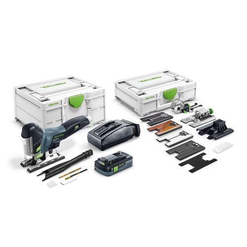Festool Scie Sauteuse Sans Fil Psc 420 Hpc 4,0 Ebi-Set Carvex + Batterie + Chargeur Rapide Tcl 6 - 576523