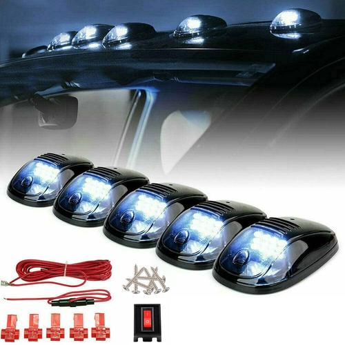 Feu De Cabine Led Pour Camion, Marqueur De Toit, Kit'clairage Ambre 12 Led Pour Camion Pick Up F150 / F250/F350, Feux De Tte Dodge Ram