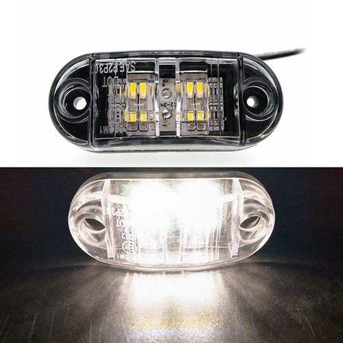 Feu De Position Latral Led 10v 30v, 1 Pice, Feu Arrire D'avertissement, Pour Voiture, Feux Extrieurs Pour Remorque, Camion, Jaune, Orange, Blanc, Rouge