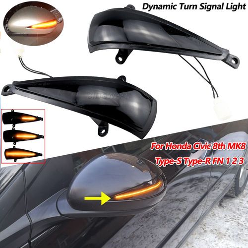 Feu De Rtroviseur Latral Led Pour Honda Civic 2005 ? 2012, Clignotant Dynamique, 3 Portes/5 Portes, Type S, Type R, Flche
