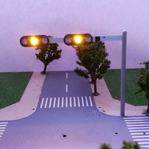 Feu De Signalisation 6 Feux  Monter Soi-Mme, Modle D'Architecture De Train De Rue, Amnagement De Paysage  L'chelle Ho