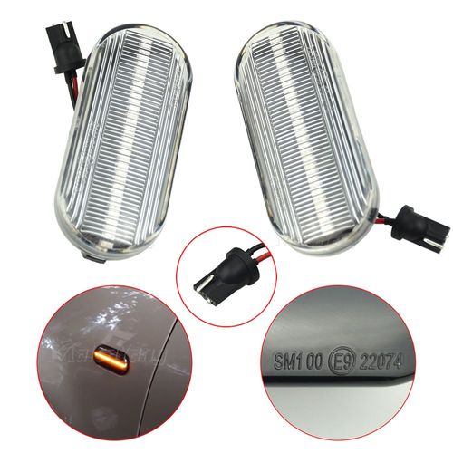 Feux De Signalisation Latraux Dynamiques  Led, 2 Pices, Pour Ford Fiesta Mk6 Fusion Ju Focus Mk2 C-Max Dm2 Galaxy Wgr