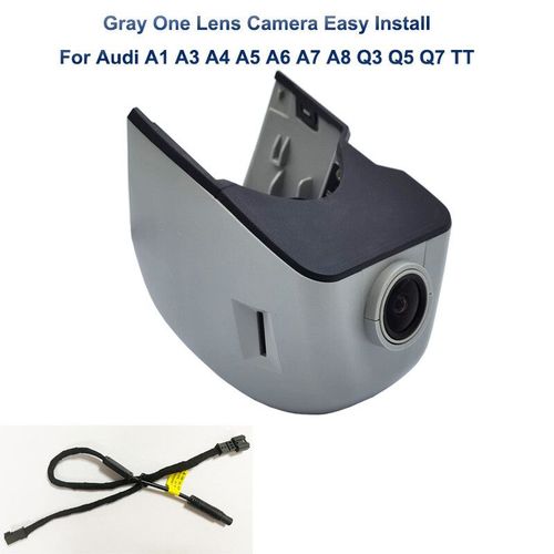 FHD Wifi voiture DVR Dash Cam camra pour Audi a4 b8 b9 a3 8v 8p a5 a6 c7 a7 q5 q7 q3 q8 q2 q4 s3 8v s5 b9 s4 b8 tt rs 2004-2012 - Type Gray One Cam New-64GB
