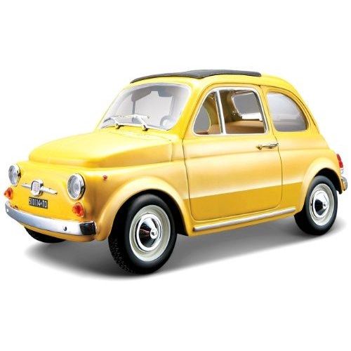 Fiat 500 F 1965 (Yellow) Schaal 1:24