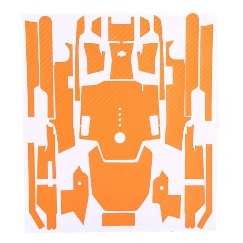 Fibre De Carbone Autocollant Wrap Autocollant Skin Rc Accessoire Pour Dji Mavic Pro Drone & Controller Orange