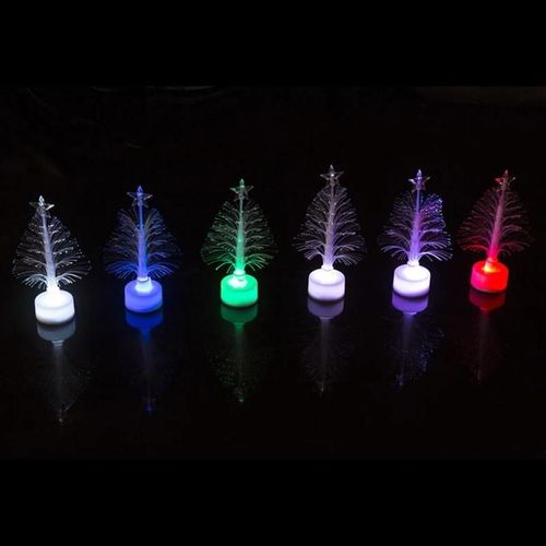 Fibre optique colore LED clairage mini arbre de Nol avec pile toile suprieure aliment par batterie enfants jouet arbre de lumire Nouveau