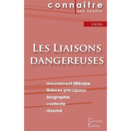 Les Liaisons Dangereuses - Fiche De Lecture    Format Grand Format 