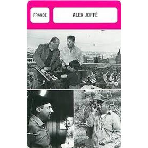 Fiche Monsieur Cinema Alex Joff