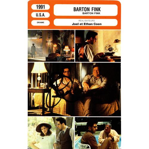 Fiche Monsieur Cinema Barton Fink Signe Par John Goodman