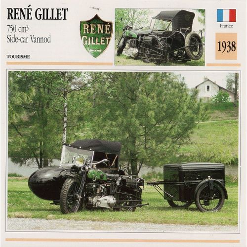 Fiche Moto Passion Ren Gillet 750 Cm3 Side-Car Vannod