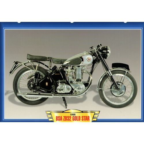 Fiche Technique Moto Bsa Zb32 Gold Star 1950 - Collection Moto Pasison Atlas