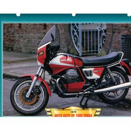 Fiche Technique Moto Guzzi SP 1000 SPADA 1979 Motorcycle Card