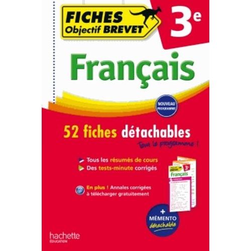Franais 3e - 52 Fiches Dtachables   de Lisle Isabelle de  Format Broch 