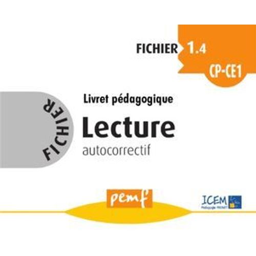 Fichier Lecture 1.4 Cp-Ce1 - Livret Pdagogique  