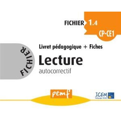 Fichier Lecture 1.4 Cp-Ce1 - Pack Enseignant (Livret Pdagogique + Fiches Elves)  