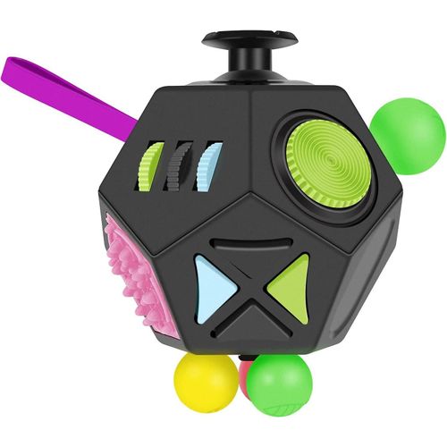 Fidget Cube, 12 Cts Qualit Premium Fidget Cube Anti Dcompression Soulage Le Stress Et LAnxit Pour Ajouter, Tdah, Ocdcolorful