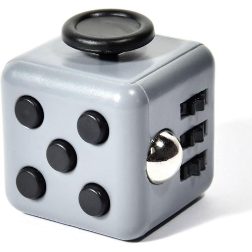 Fidget Cube Anti-Stress Pour Enfants Adultes - Fidget Toys Anti-Stress Objet D'anxit - Jouet De Dcompression Avec 6 Modules Apaisants (Gris)